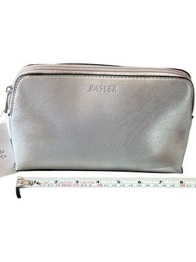 BASLER Silver Travel Cosmetic Bag